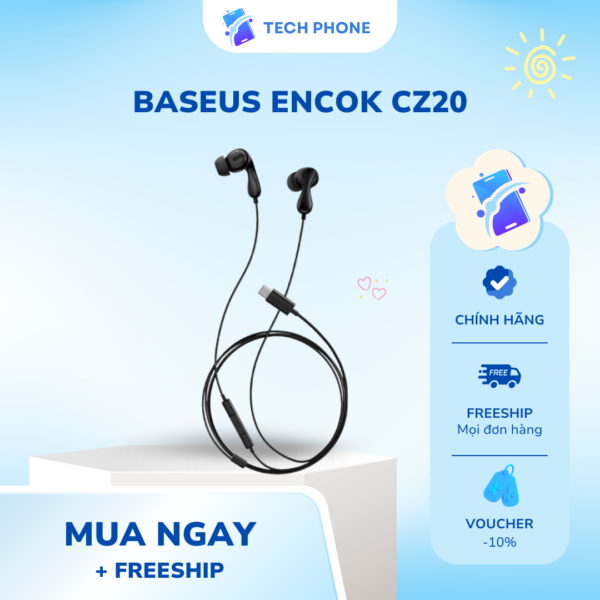 Tai Nghe Có Dây Baseus Encok CZ20