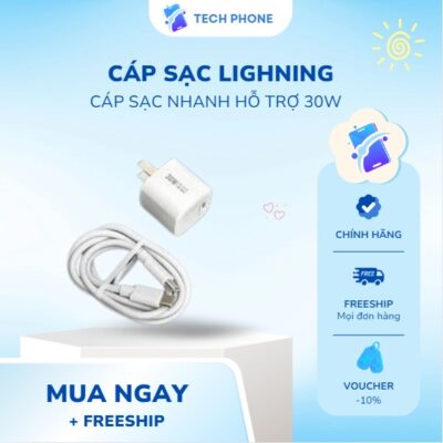 Cáp Sạc Lightning Chất Lượng - Tech Phone