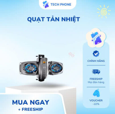 Quạt Tản Nhiệt Cho Điện Thoại tech phone